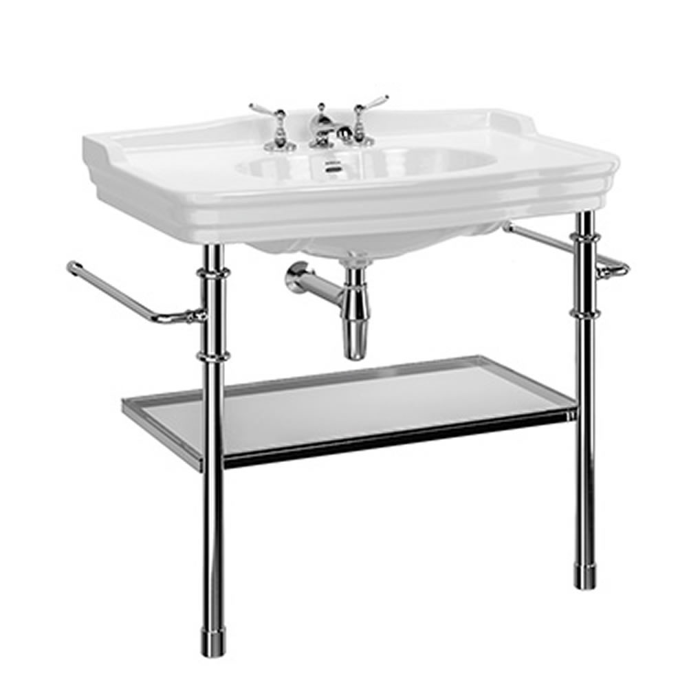 Imperial Regent 1000mm Basin With Charlotte Chrome Wash Stand